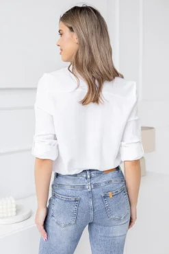 Damskie Polski Biała Koszula TYENA