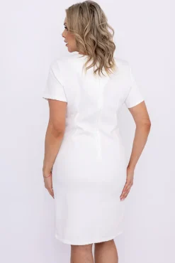 Polski Biała Sukienka PEIROSA