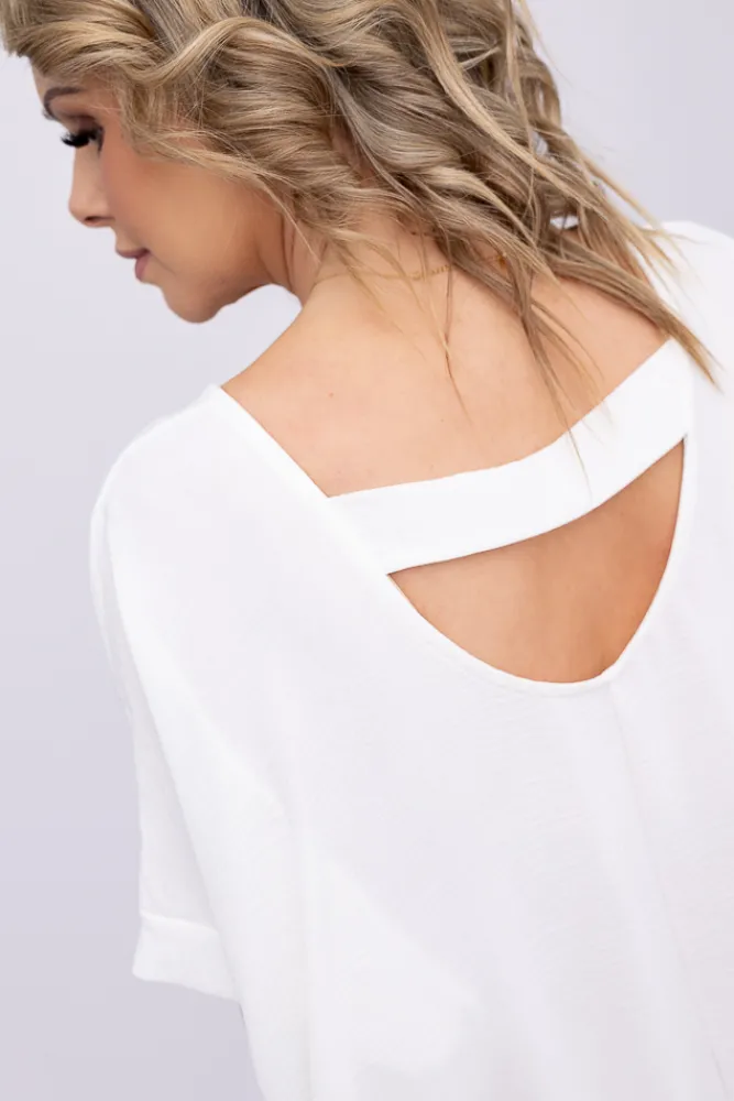 Damskie Włoski Biała Sukienka REGELI