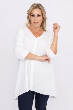 Damskie Polski Biała Tunika CENZA