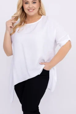 Damskie Włoski Biała Tunika GARIANO