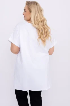 Damskie Włoski Biała Tunika MALTIZI