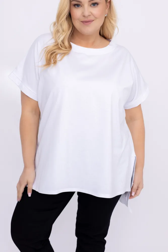 Damskie Włoski Biała Tunika MALTIZI