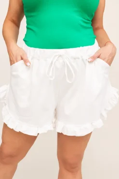 Damskie Polski Białe Spodenki MALIBU