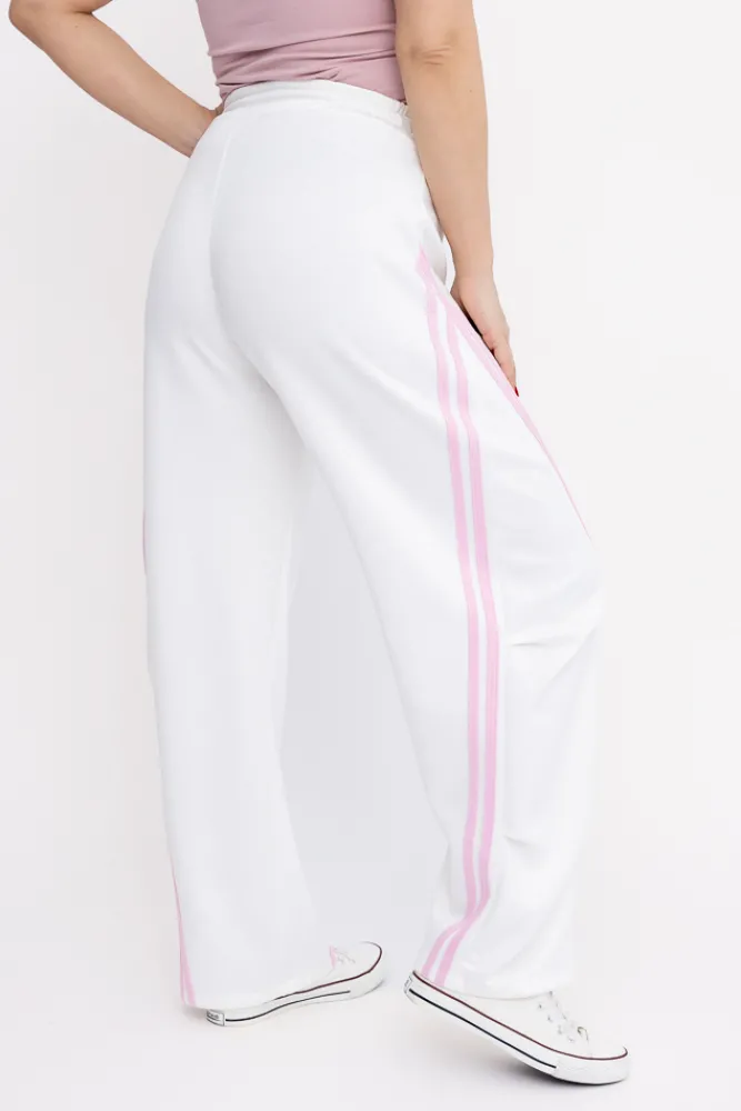 Damskie Włoski Białe Spodnie dresowe DENVIE