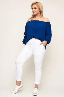 Damskie Włoski Białe Spodnie GIATTO