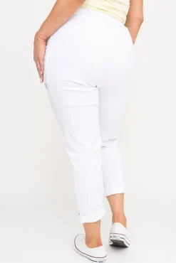 Damskie Włoski Białe Spodnie SENDI