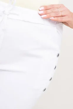 Damskie Włoski Białe Spodnie SENDI