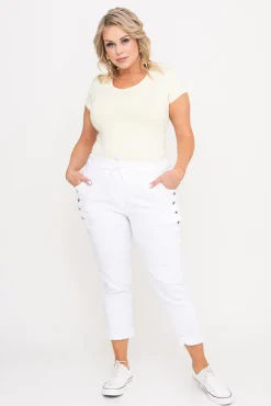 Damskie Włoski Białe Spodnie SENDI