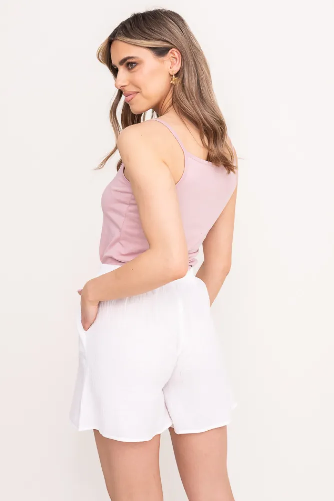 Damskie Polski Białe Szorty KALEMI