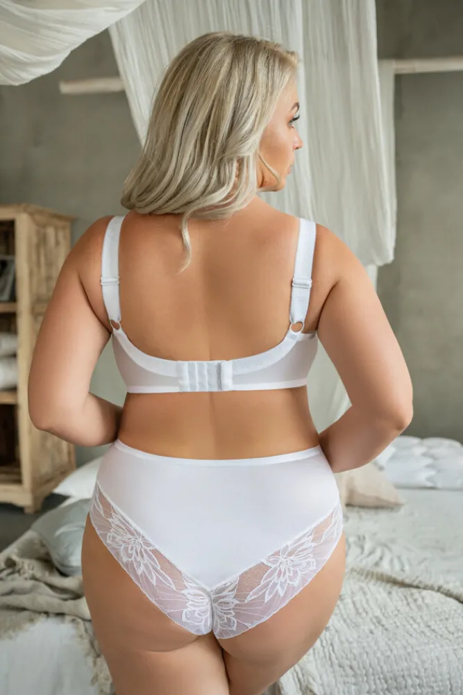 Polski Biały Biustonosz CRYSTAL Bra Soft