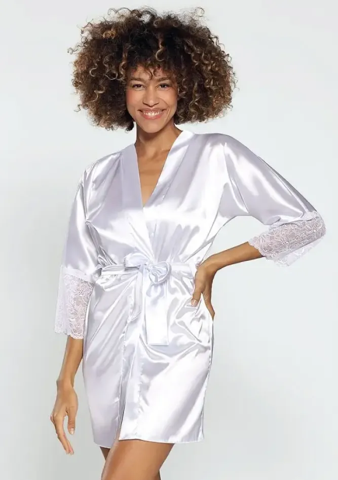 Polski Szlafrok satynowy JUDYTA