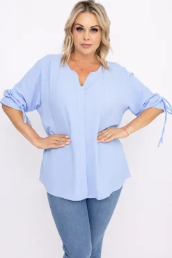 Damskie Polski Błękitna Bluzka CRYNO