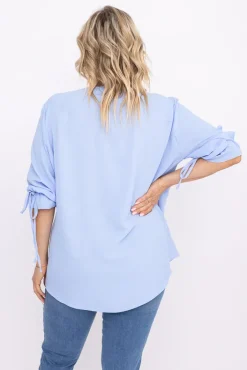 Damskie Polski Błękitna Bluzka CRYNO