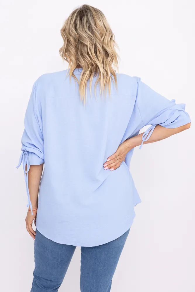 Damskie Polski Błękitna Bluzka CRYNO