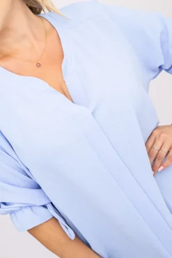 Damskie Polski Błękitna Bluzka CRYNO