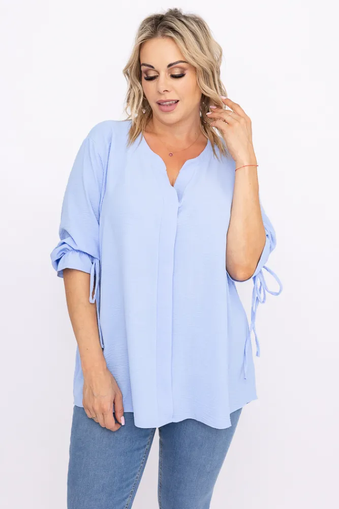 Damskie Polski Błękitna Bluzka CRYNO