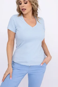 Damskie Polski Błękitna Bluzka GELDI