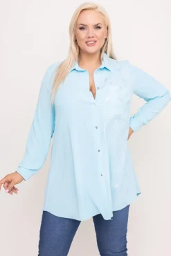 Damskie Polski Błękitna Koszula CENTERIA