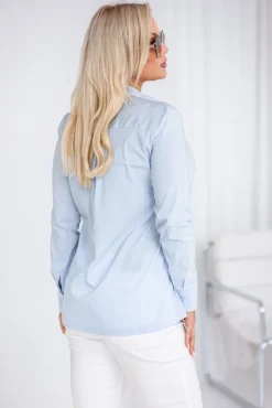 Damskie Polski Błękitna Koszula NYMERO