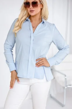 Damskie Polski Błękitna Koszula NYMERO