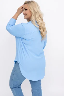 Damskie Polski Błękitna Koszula VENTELI