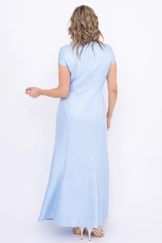 Polski Błękitna Sukienka błyszcząca ARIEL