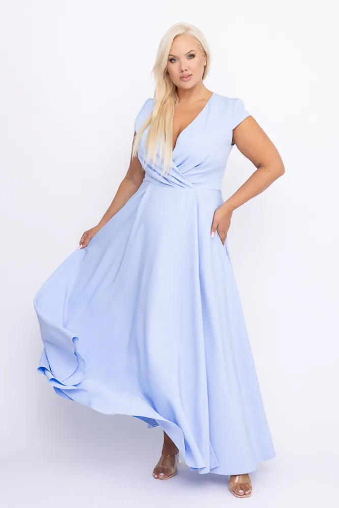 Polski Błękitna Sukienka LOREDANA