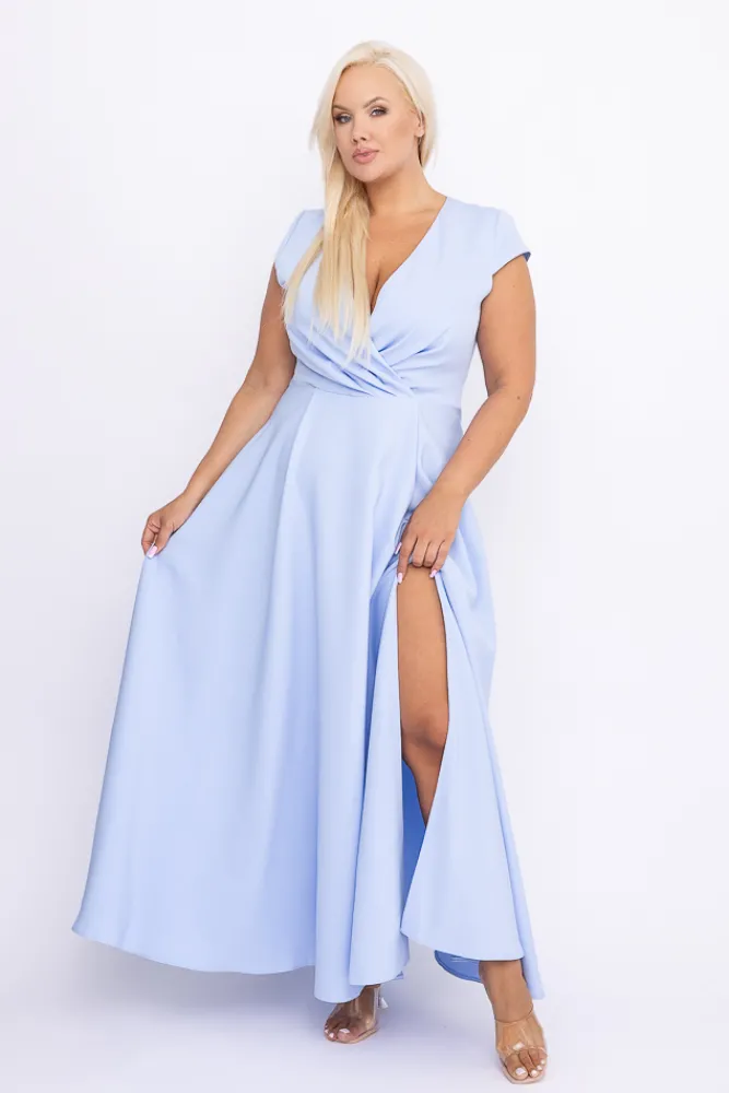 Polski Błękitna Sukienka LOREDANA