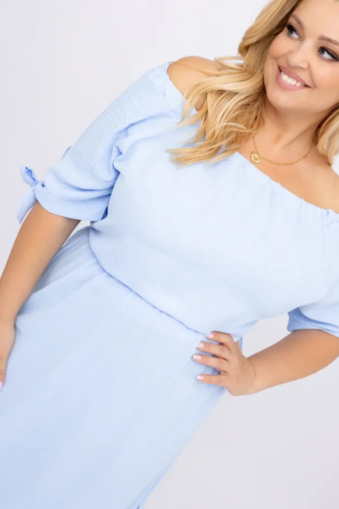 Polski Błękitna Sukienka NOBI