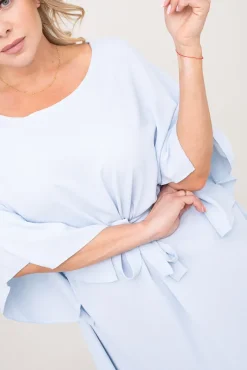 Damskie Polski Błękitna Tunika kimono LUNDIA