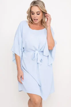 Damskie Polski Błękitna Tunika kimono LUNDIA