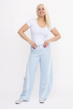 Damskie Włoski Błękitne Spodnie dresowe DENVIE