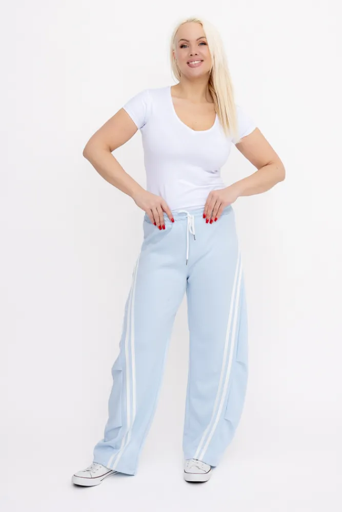 Damskie Włoski Błękitne Spodnie dresowe DENVIE