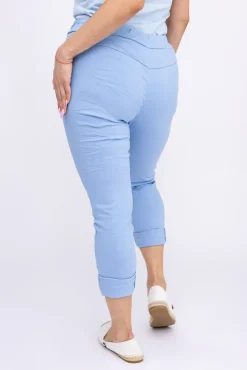 Damskie Włoski Błękitne Spodnie GIATTO