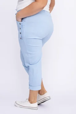 Damskie Włoski Błękitne Spodnie SENDI