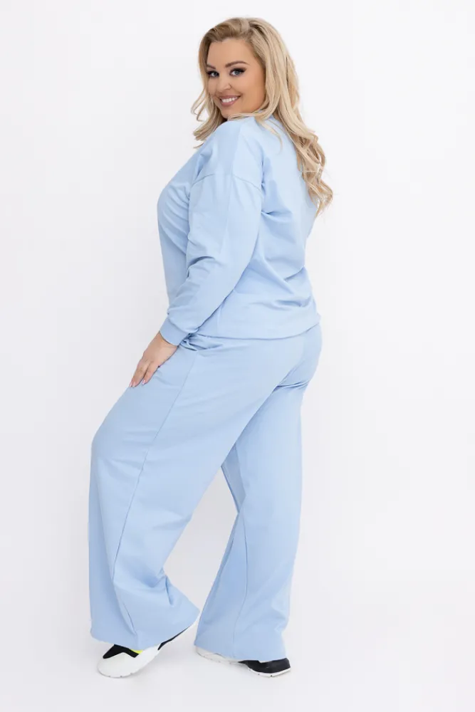 Damskie Włoski Błękitny Komplet dresowy GELIANO