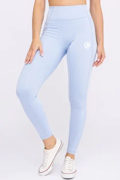 Damskie Polski Błękitny Komplet Sportowy z krótkim rękawem SPINTI