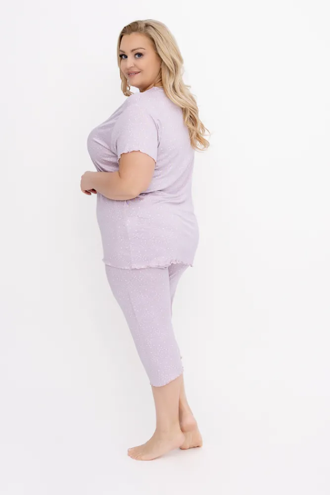 Bladoróżowa Piżama RAMANI Wzór 1