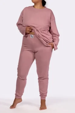 Polski Bladoróżowa Piżama z długimi spodniami HEMENY