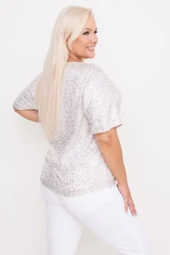 Damskie Polski Bluzka cekinowa SINVI Wzór 2