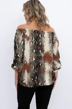 Damskie Włoski Bluzka DEZIN Wzór 21