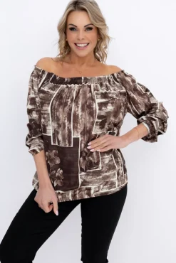 Damskie Włoski Bluzka DEZIN Wzór 20