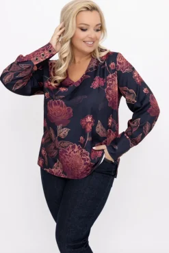 Damskie Polski Bluzka Elegancka XEVIN Wzór 2