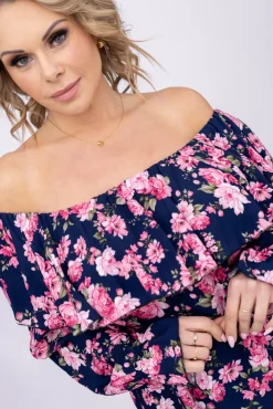 Damskie Włoski Bluzka hiszpanka BERNEDI Wzór 3