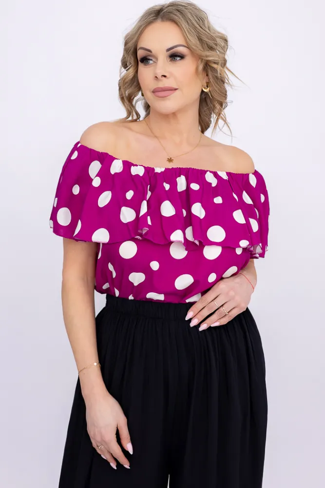 Damskie Włoski Bluzka hiszpanka TAMARIS Wzór 8