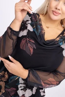 Damskie Włoski Bluzka siateczkowa ARGASI Wzór 1