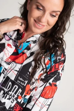 Damskie Polski Bluzka TYPIRO Wzór 1