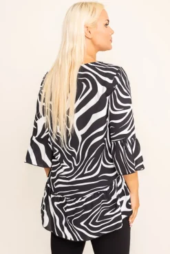 Damskie Polski Bluzka z falbaną TREVI Wzór 2