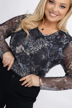 Włoski Body siateczkowe ZORIEN Wzór 1